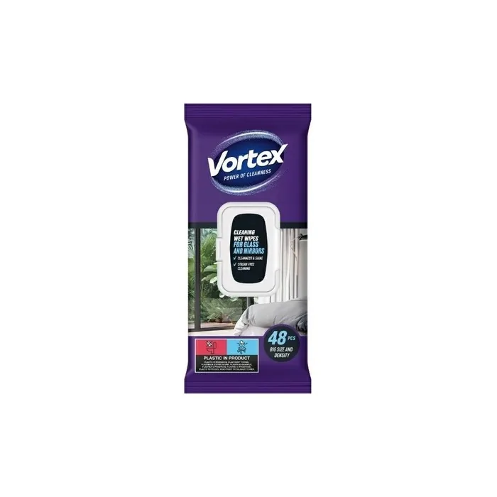 BIOSFERA Vortex Wet Wipes for Glass and Mirrors A48