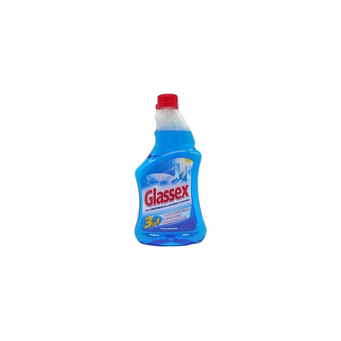 Glassex Charging Cable Glass Cleaner With Ammonia - 1 Piece 500 Ml Ammoniaca
