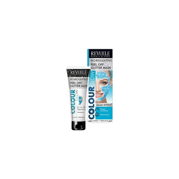 Revuele Color Glow Bio-Regulating Glitter Face Mask with Algae Extract and Hyaluronic Acid 80ml