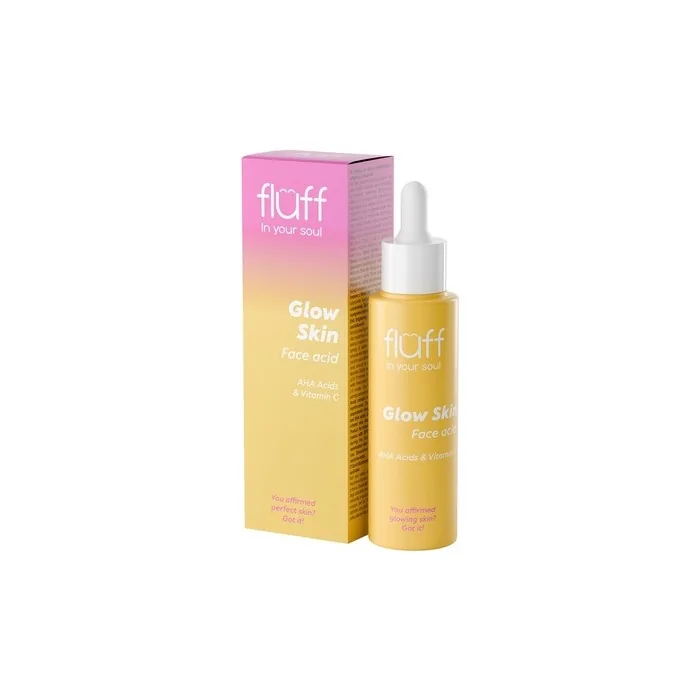 Fluff In Your Soul Glow Skin Face Acid Illuminating Face Peeling With Vitamin C And Aha Acid, 40ml