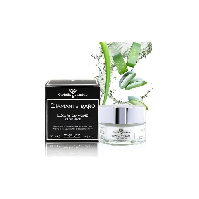Luxury Diamond Glow Mask Brightening Gel Mask with Aloe Vera 50ml Gioiello Liquido