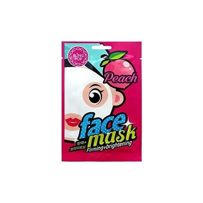 Bling Pop Firming and Illuminating Peach Facial Mask