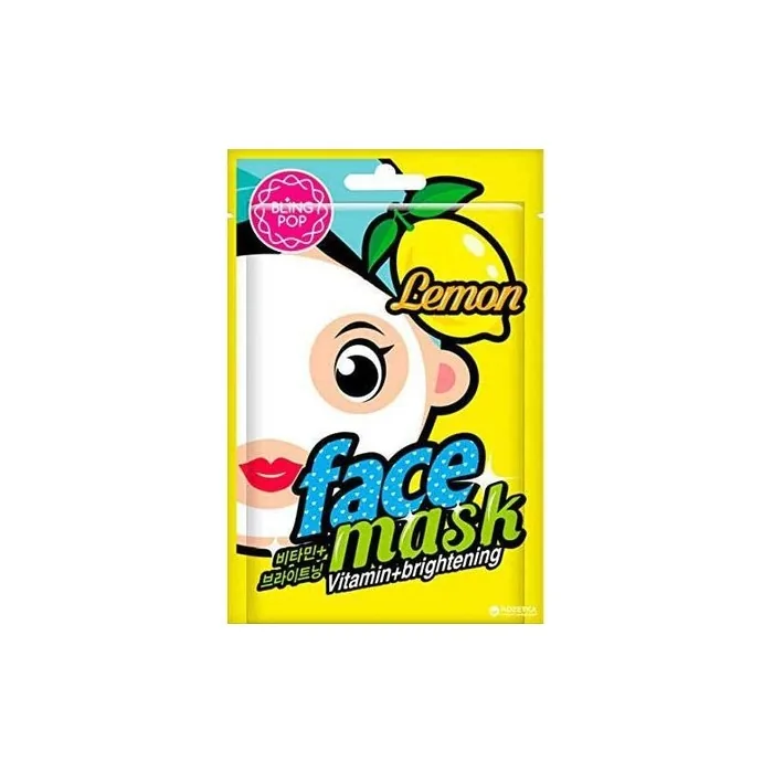 Bling Pop Mascarilla Facial Vitamina E Iluminadora Con Limon