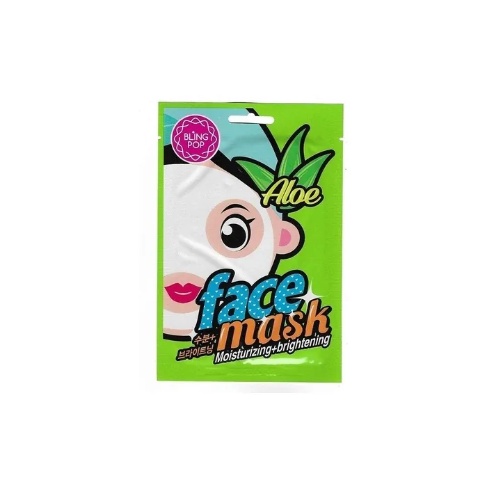 Bling Pop Moisturizing and Illuminating Facial Mask with Aloe Vera
