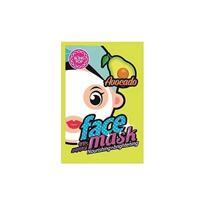 Bling Pop Mascarilla Facial Nutritiva E Iluminadora Con Aguacate