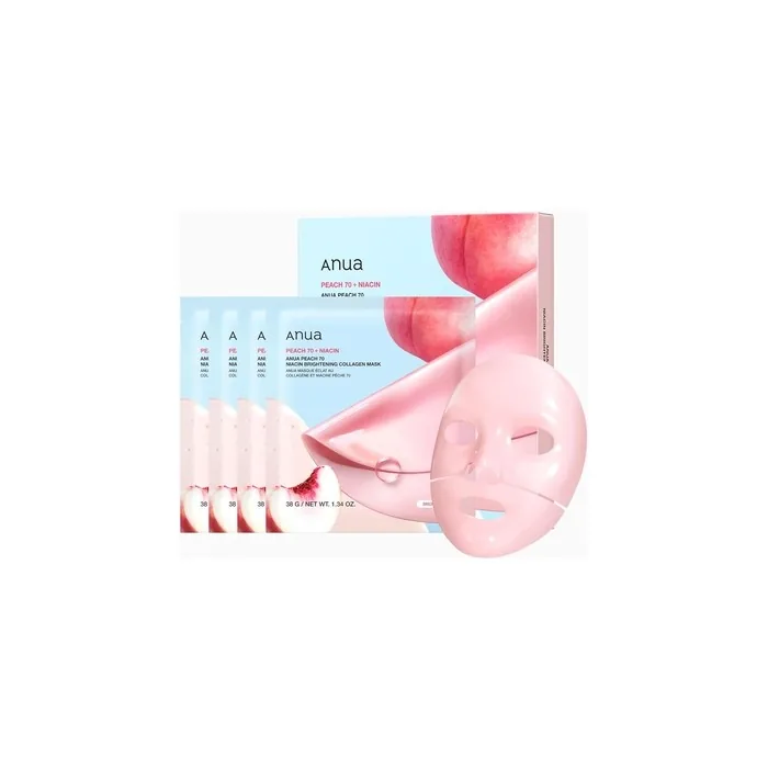 Anua Peach 70 Niacin Brightening Collagen Mask Overnight Face Mask