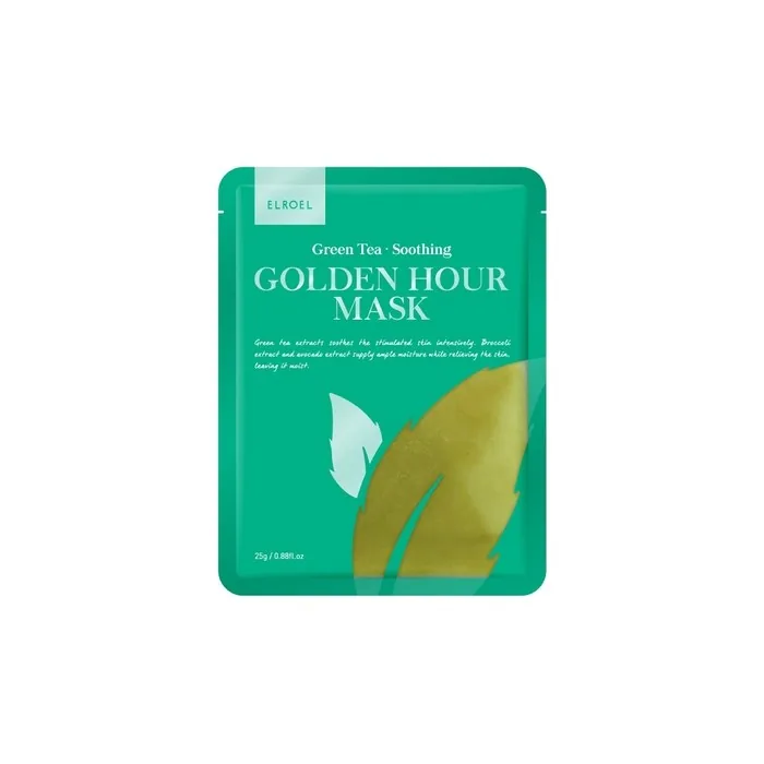 Elroel Golden Hour Mask Green Tea Face Mask 25g