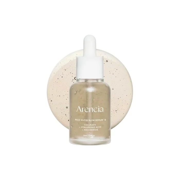 Arencia Rice Mucin Glow Serum Radiant Glow with Collagen and Hyaluronic Acid