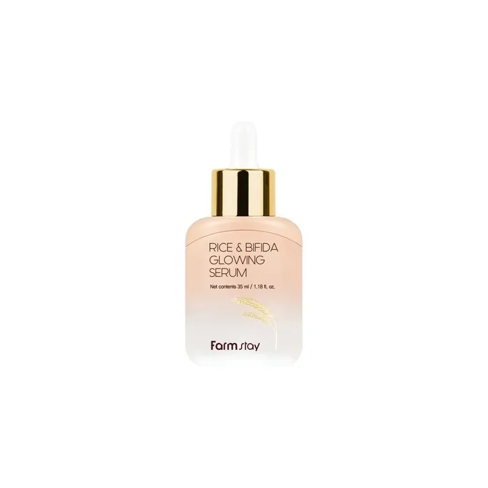 Farmstay Rice & Bifida Glowing Serum Brightening Serum With Ferments And Rice 35ml