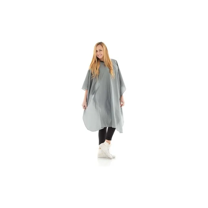 Beauty 360 Gray Glossy Cutting Cape - 1 Count