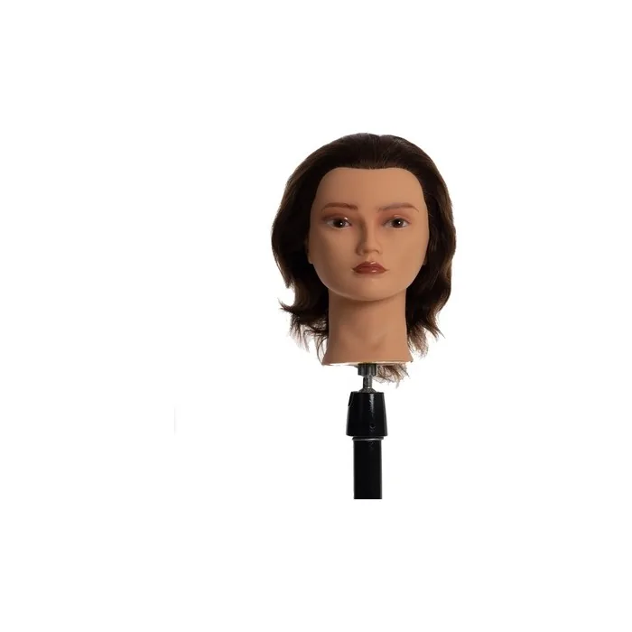 Heads-Up Kim Mannequin Head Brown Hair 15cm
