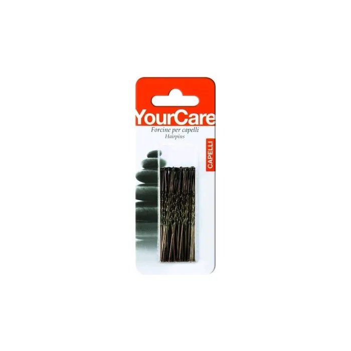 Yourcare Hairpins 25 Invisible Brown Pack Of 40