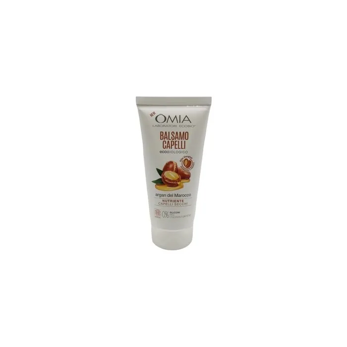 Omia Eco Bio Hair Conditioner with Moroccan Argan Oil for Dry, Nourishing and Restructuring Hair - 180ml Bottle