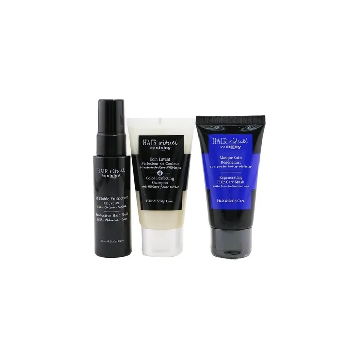 Sisley Hair Rituel By Sisley Color Protection Kit: Shampoo 50ml, Hair Mask 50ml, Hair Fluid 40ml