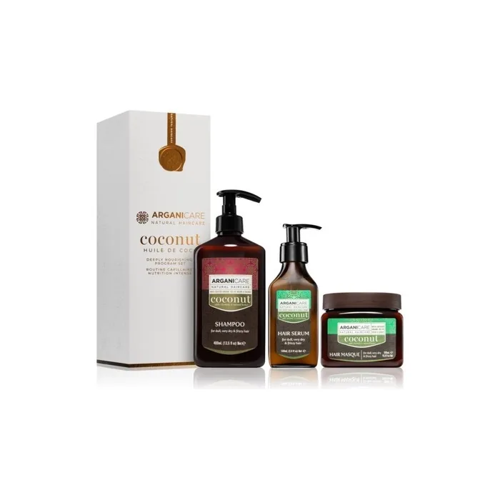 Arganicare Coconut Deeply Nourishing Program Set Gift Set With Nourishing Effect