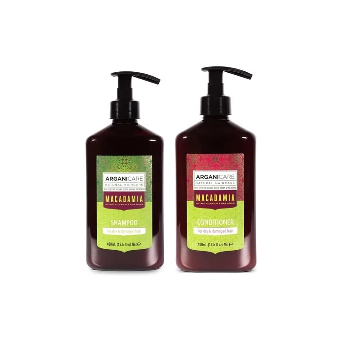 ArganiCARE Hair Care Kit 2 Piece Set Repair Routine - Argan & Macadamia