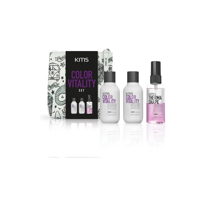 Kms Color Vitality Travel Set With Shampoo And Conditioner 75ml