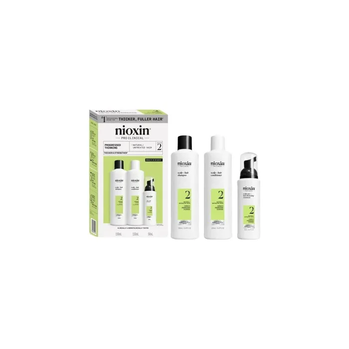 Nioxin Niox Sys2 Trial Kit Advanced Density Treatment For Natural Hair 150ml 150ml 40ml