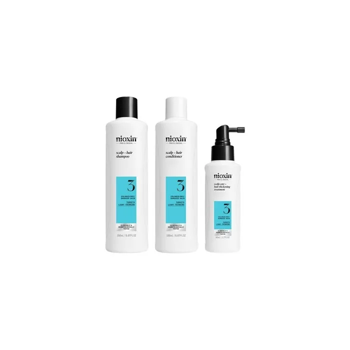 Nioxin Nioxin System 3 Kit Treatment For Colored Hair With Slight Weakness 3 Units