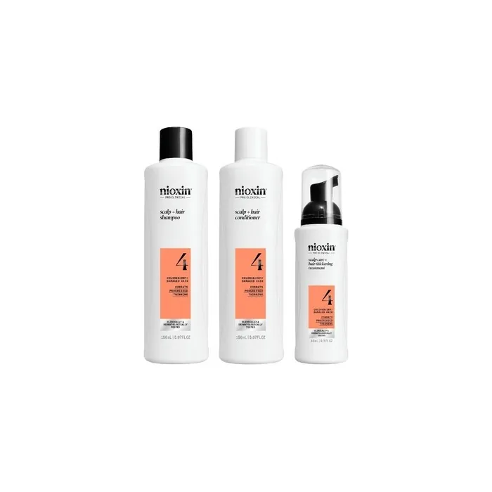 Nioxin System 4 For Colored Hair With Advanced Thinning Treatment Pack 150ml 150ml 40ml