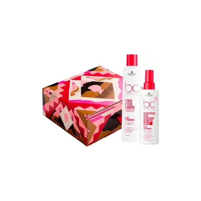 Schwarzkopf Bonacure Repair Rescue Shampoo And Repair Rescue Balm Spray Set 250 Ml Shampoo 200 Ml Balm Spray