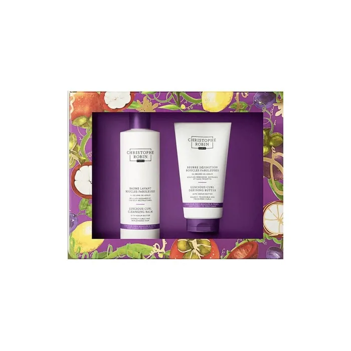 Christophe Robin Luscious Curl Cleansing Balm & Defining Butter Gift Set