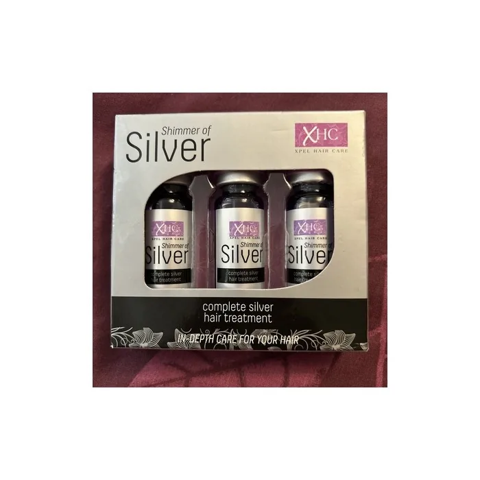 XHC Hair Care Shimmer of Silver Complete Hair Treatment Set 3 Shots x 12ml
