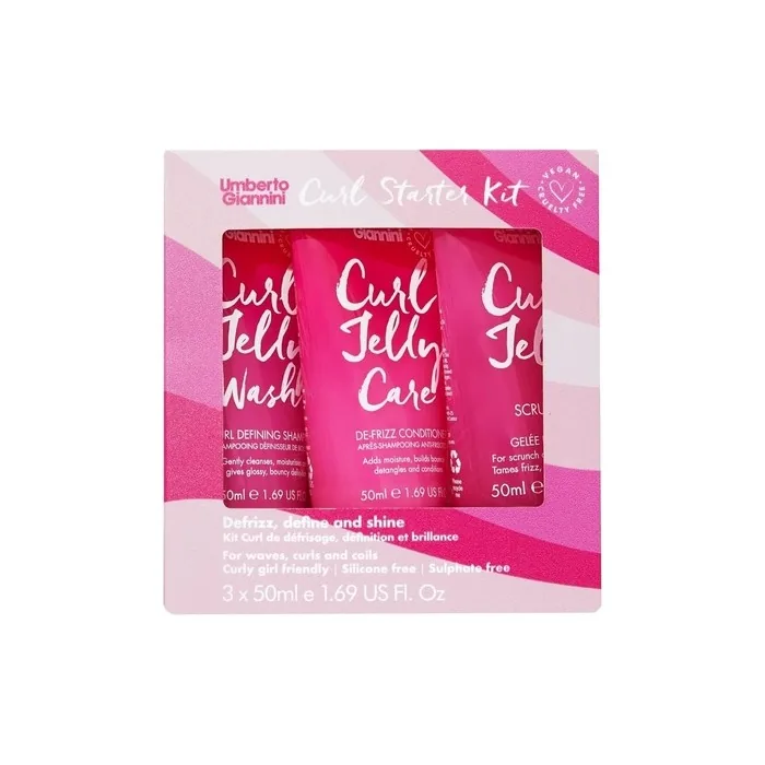 Umberto Giannini Curl Jelly Starter Kit 50ml Curl Scrunching Jelly Wash
