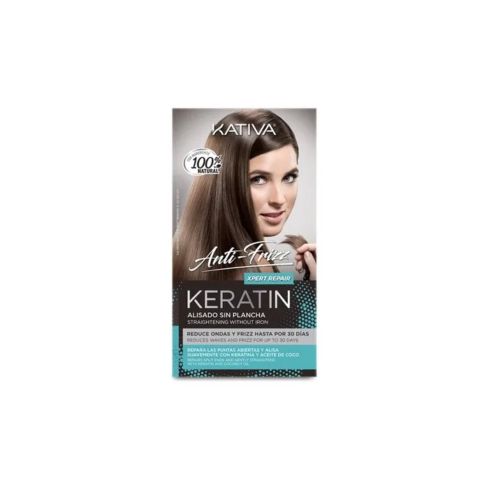 Kativa Keratin Smoothing Kit Without Iron Antifrizz Repair Set 3 Pieces