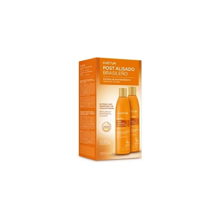 Kativa Post Brazilian Straightening Maintenance Pack - Shampoo 225 Ml, Conditioner 225 Ml