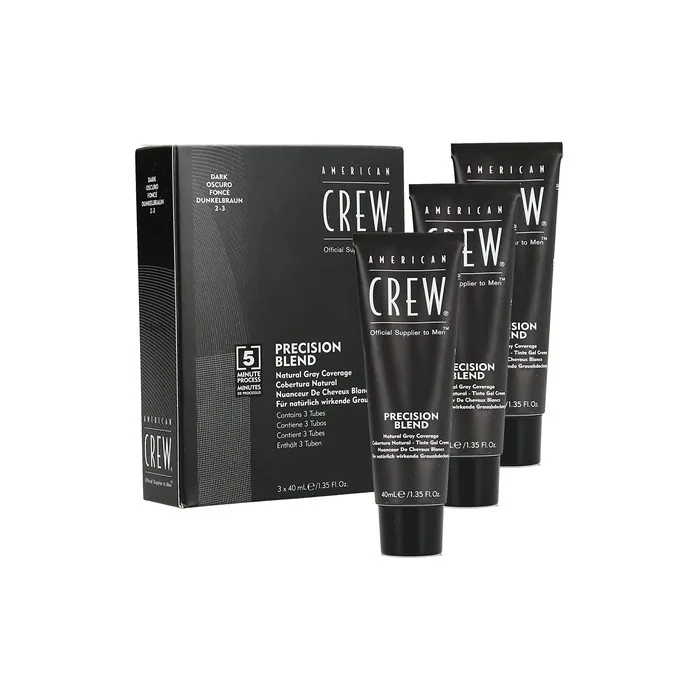 American Crew Classic Precision Blend 2-3 Dark Grey 40ml - Pack of 3