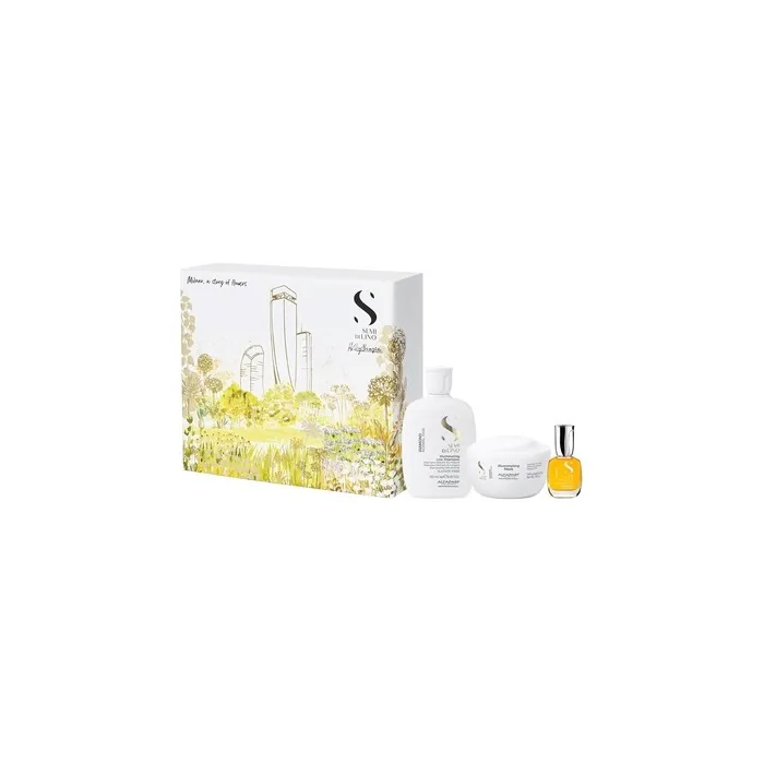 Alfaparf Milano Semi Di Lino Diamond Illuminating Gift Set For Color Treated Hair