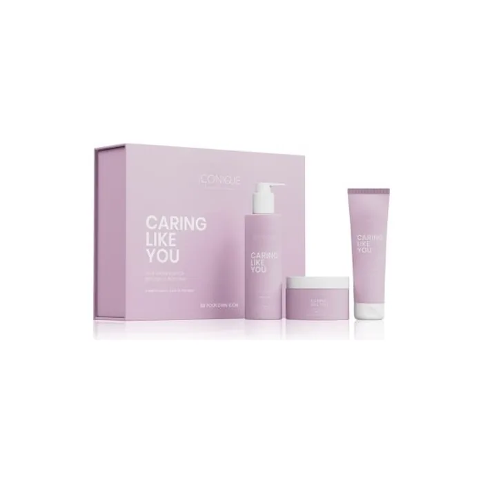 Iconique Professional Caring Like You Deep Hydration Set: Shampoo 250 Ml, Leave-In Treatment 150 Ml, Mask 200 Ml