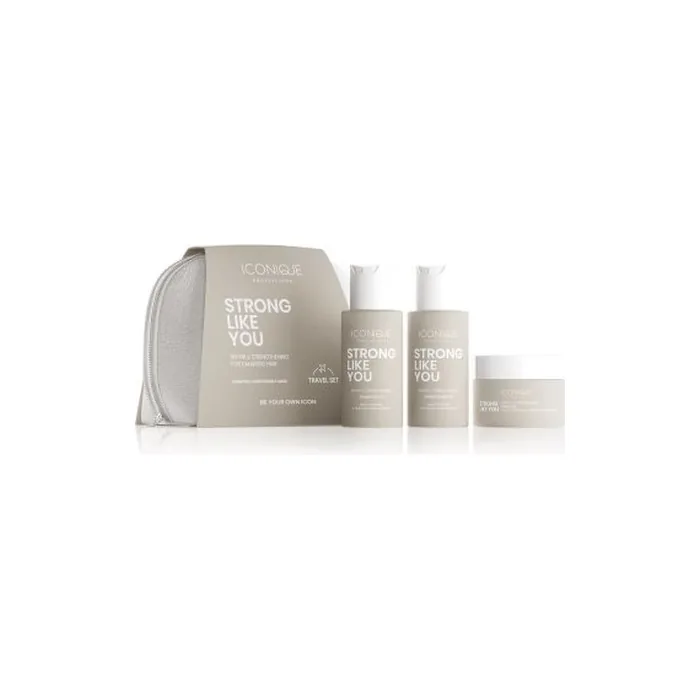 Iconique Professional Strong Like You Repair & Strengthening Set: Shampoo 70 Ml, Conditioner 70 Ml, And Mask 50 Ml