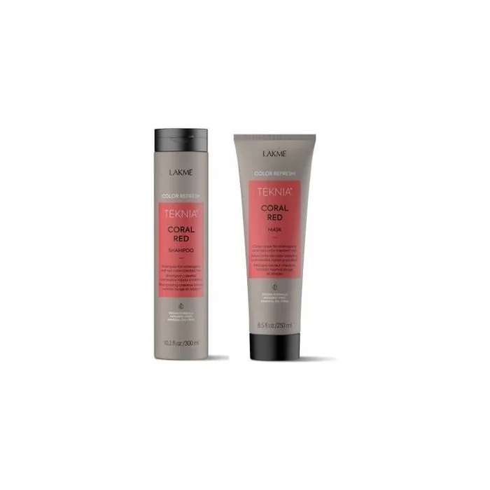 Lakme Shampoo And Mask Refreshing Red Set - 300ml Shampoo And 250ml Hair Mask