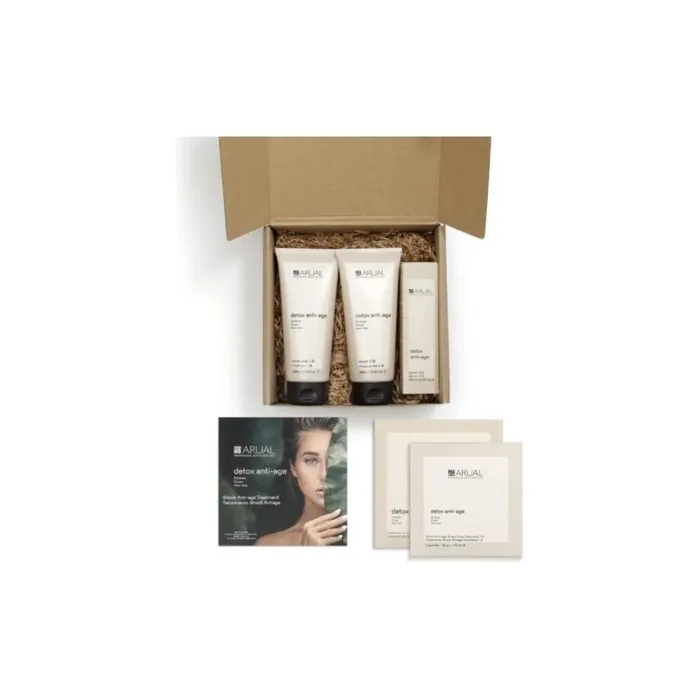ARUAL Detox Pack - Shampoo, Mask, Serum and Treatment - Brown