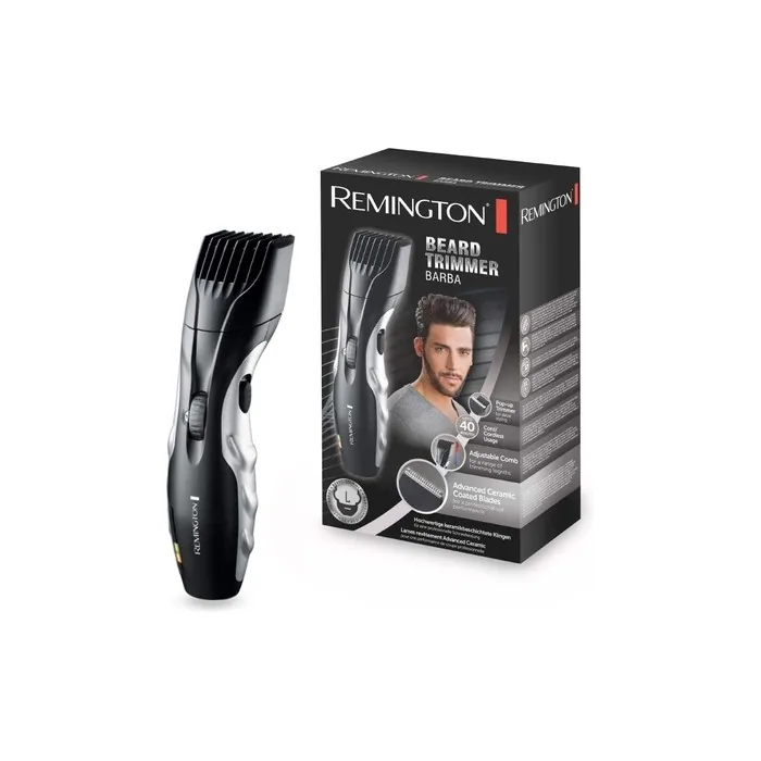 Remington Men's Beard Trimmer Set MB320C with Ceramic Coated Blades and 9 Length Settings - Black