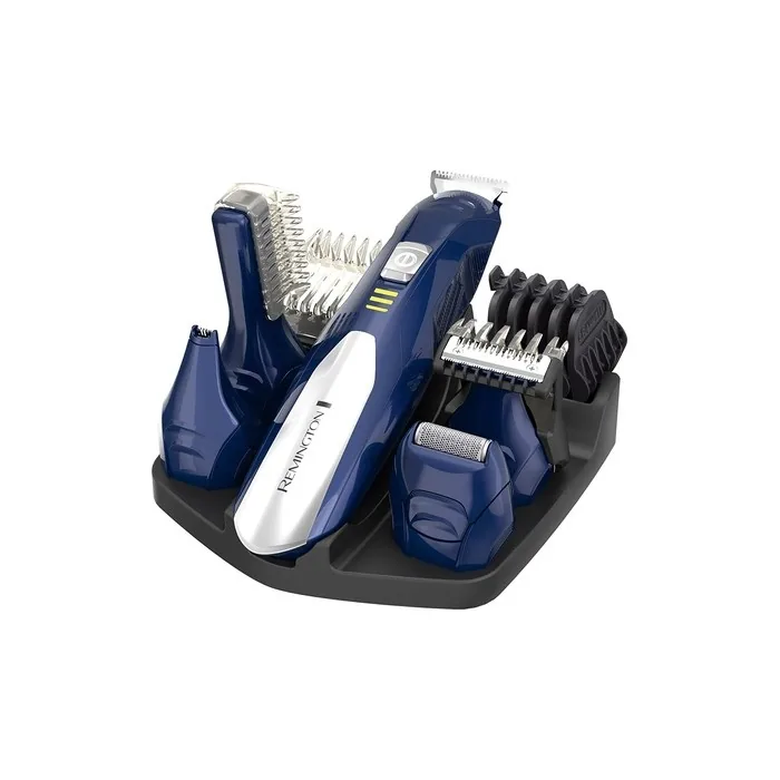 Remington PG6045 Hair Clipper Razor Titanium Blue Silver 40min - Ear Eyebrow Nose Trimmer
