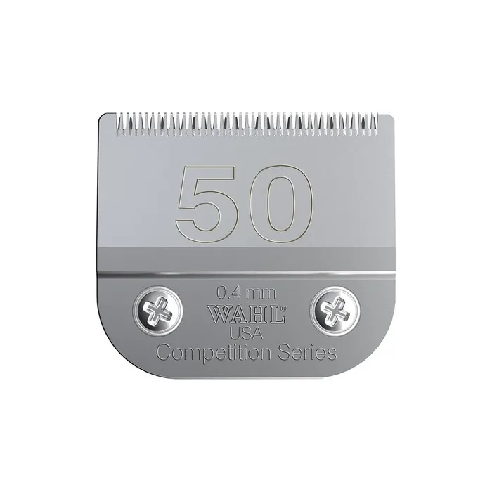 Wahl Competition Blade Number 50 Full Tooth Blade Set for Animal Clipper 0.4mm