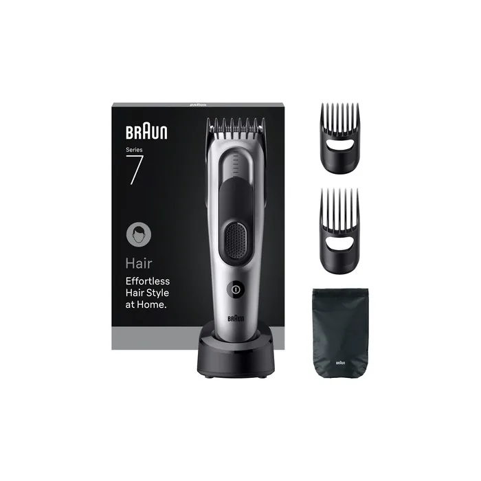 Braun Hair Clipper Series 7 With 5 Styling Tools Hc7590 Grey