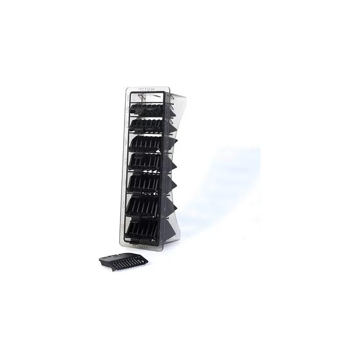 Wahl Plastic Clipper Guards for Standard Multi-Cut Haircutting Machine Black