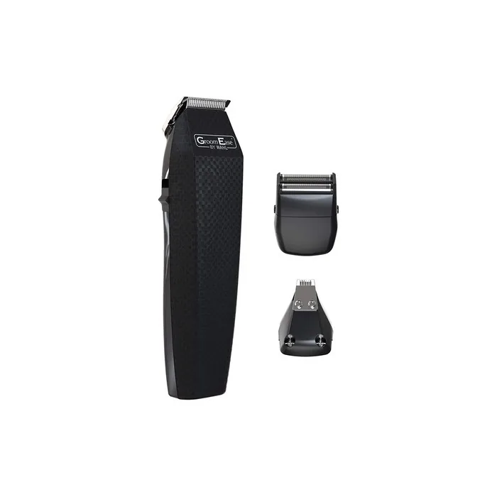 GroomEase by Wahl Battery Operated Multigroomer with 3 Interchangeable Heads and 4 Attachment Combs - 90 Minute Runtime