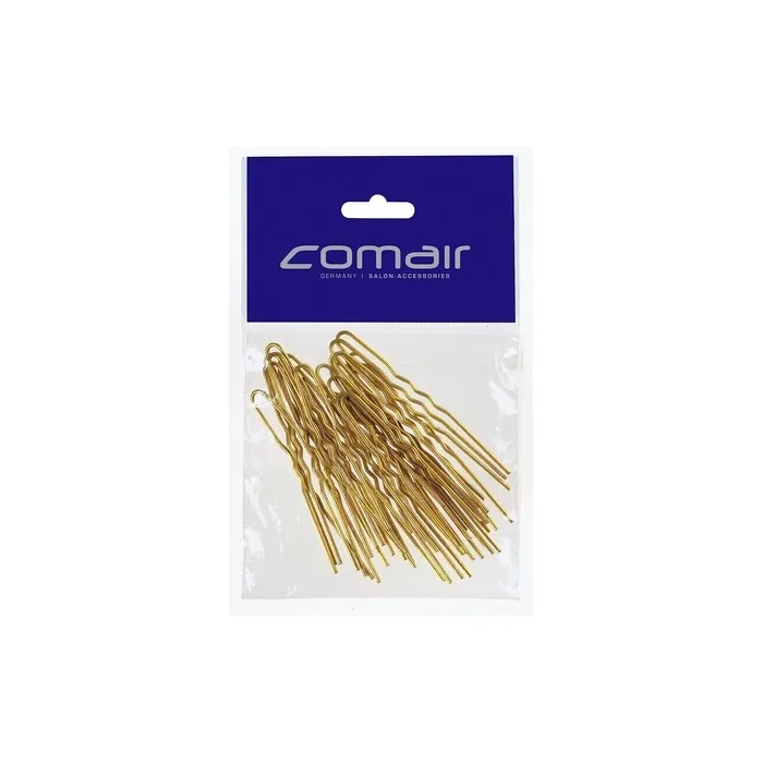 Comair 3150077 Thick Hairpins 75 x 1.10mm Gold