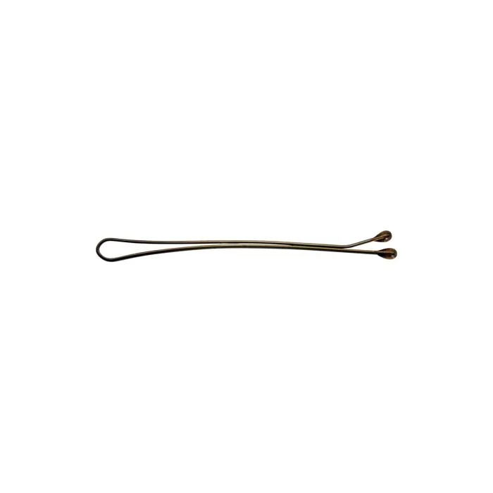 Comair 3150082 Classic Hair Clips 24 Pack 48mm Brown
