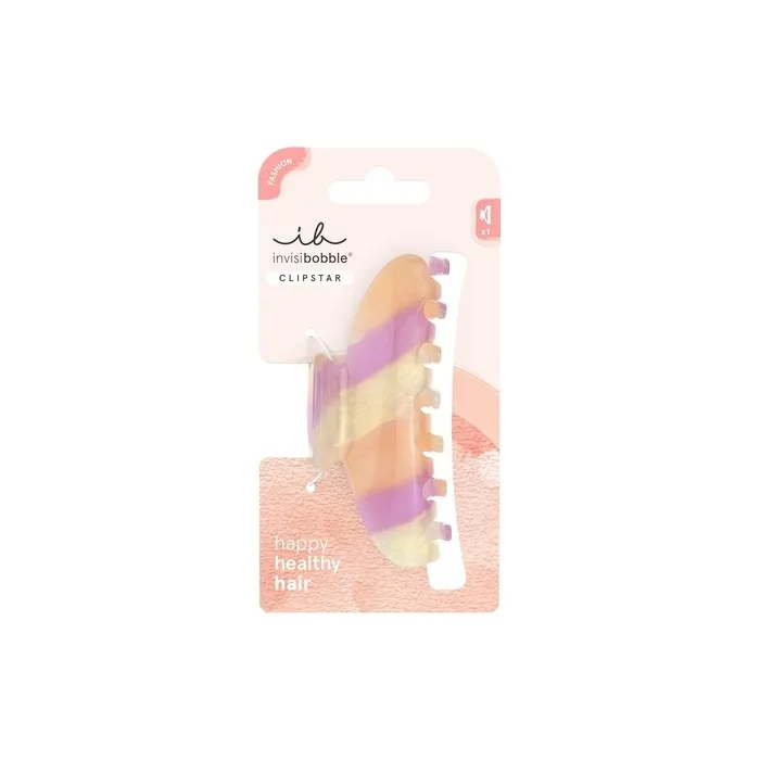 Invisibobble Clipstar L Tricolour Women's Hair Clip in Orange