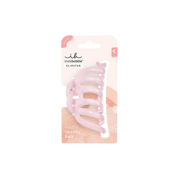 Invisibobble Clipstar Rose Glimmer Large Hair Claw for Thick Hair 13.6 x 7.3 x 6 cm