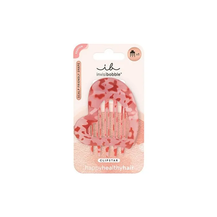 invisibobble Clipstar Lovers Hug Hair Claw Heart Design Comfortable Hold - Size M