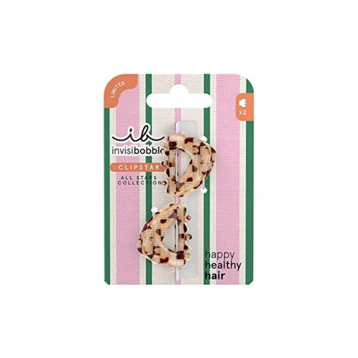 Invisibobble Clipstar All Stars Golden Caddie XS Hair Clips - Pack of 2