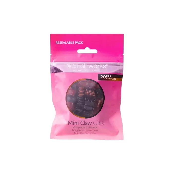 Brushworks Mini Claw Clips - Pack of 20