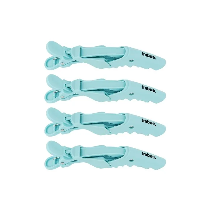 Imbue Crocodile Sectioning Clips Detangling Hair Clips for Styling Green